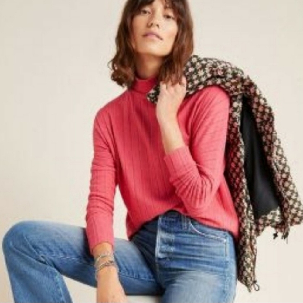 ANTHROPOLOGIE eri + ali Fioni Hacci Sweater Tunic